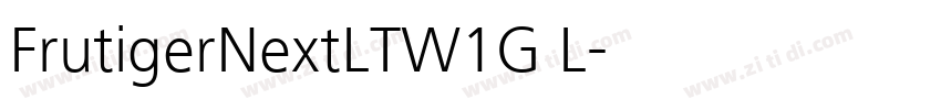 FrutigerNextLTW1G L字体转换